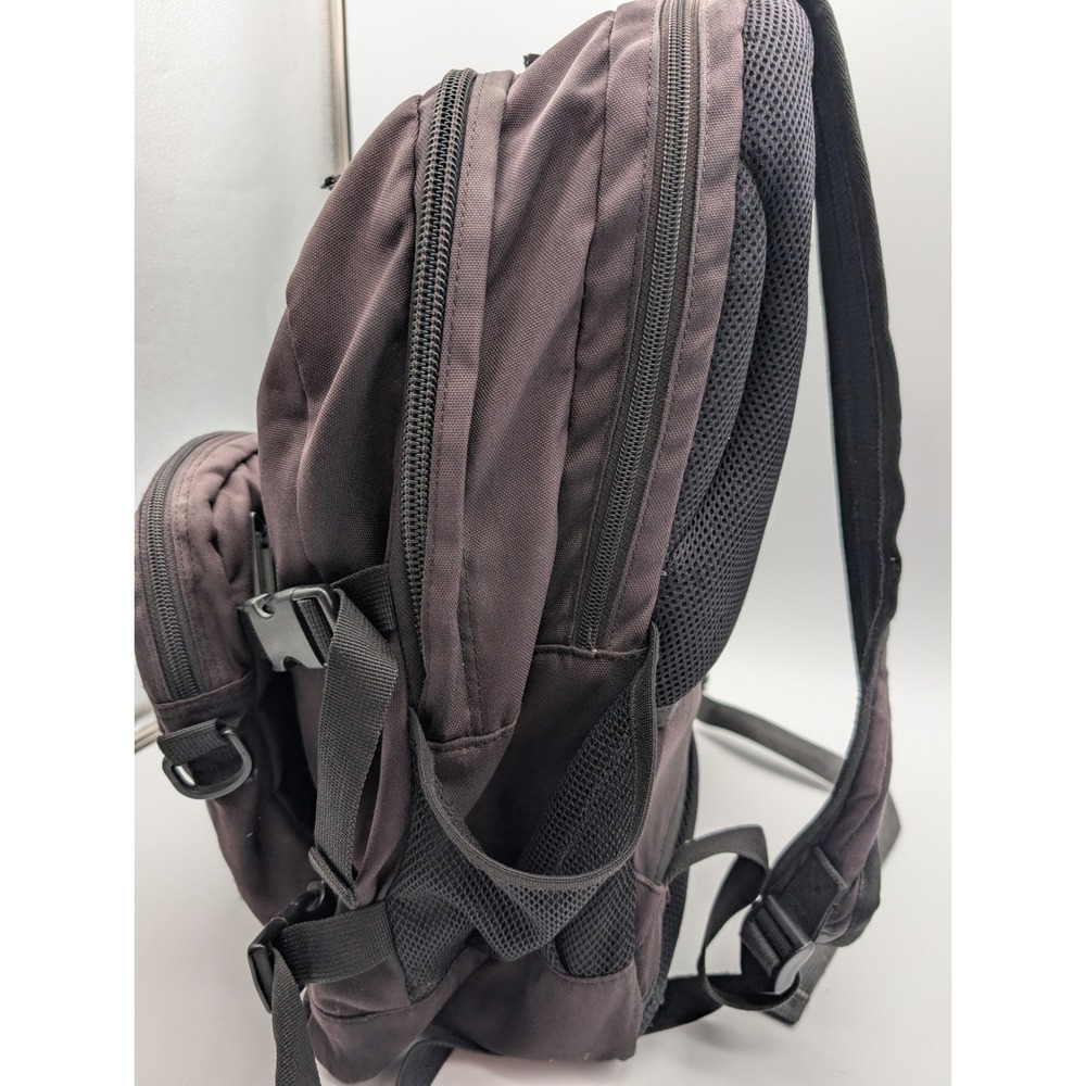 KAVU Canvas Backpack Dark Brown Outdoor Daypack Multi Pocket Repair Needed - Picture 5 of 9